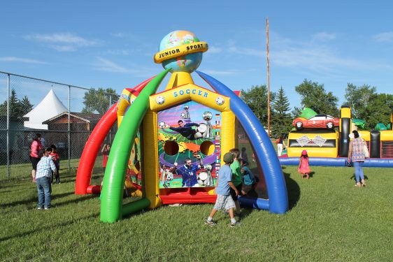 Inflatable sports game