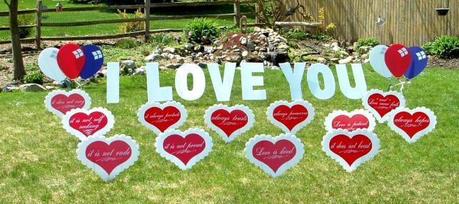 Just married yard signs