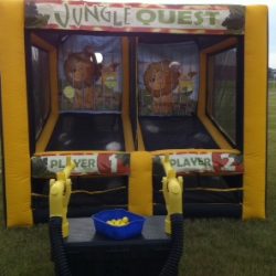 Jungle themed inflatabe games