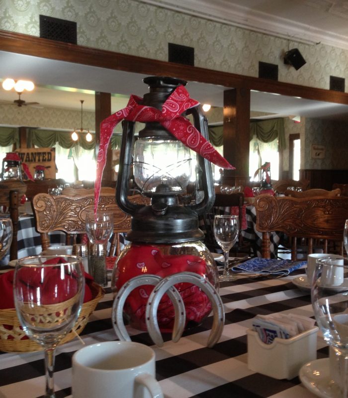 Vintage Lantern Centre Piece