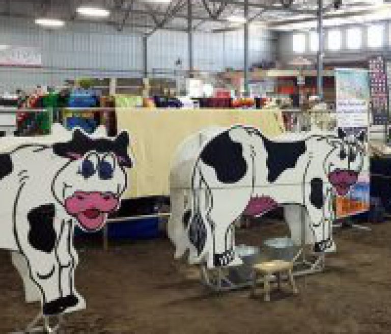 Moooo Cow  Makes Milk at Agg show