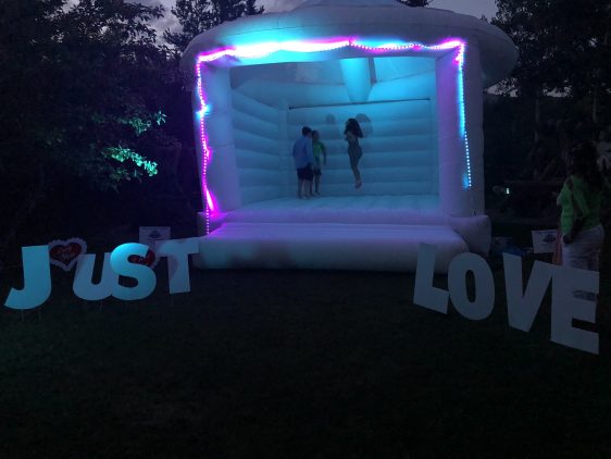 Wedding Bouncy Castle with Lighting