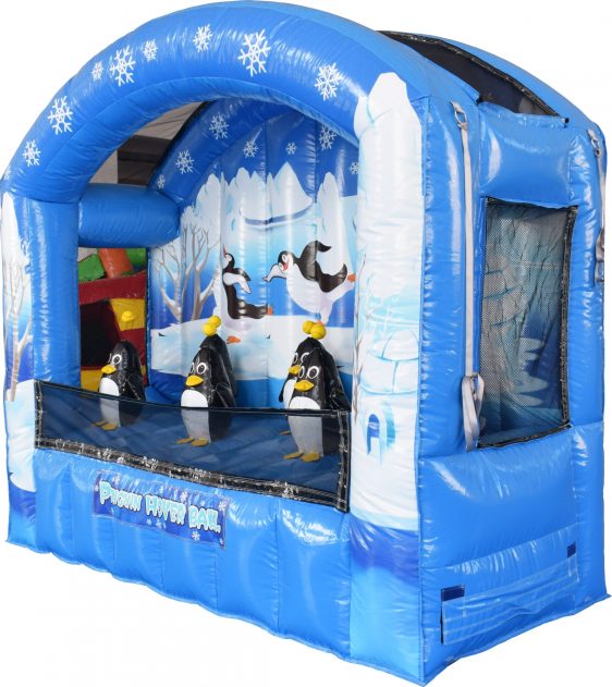 Winter themed inflatable games