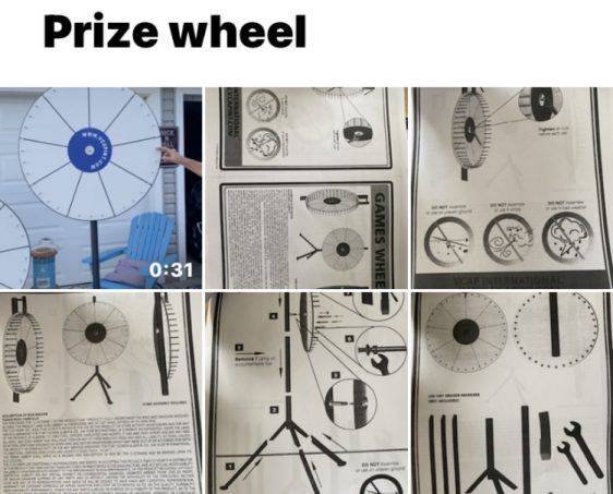 prize wheels for sale - NEW