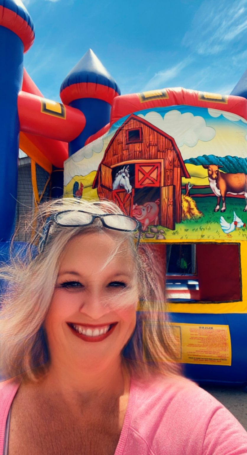 Farm Theme Sunset Jump House Combo Carnivals for Kids at Heart