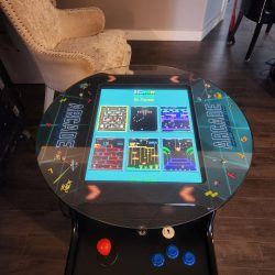 Whiskey Barrel Arcade Cocktail Table for 1 or 2 player - 60 games (RCT-101-WB) - Image 5