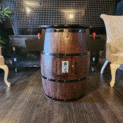 Whiskey Barrel Arcade Cocktail Table for 1 or 2 player - 60 games (RCT-101-WB) - Image 8