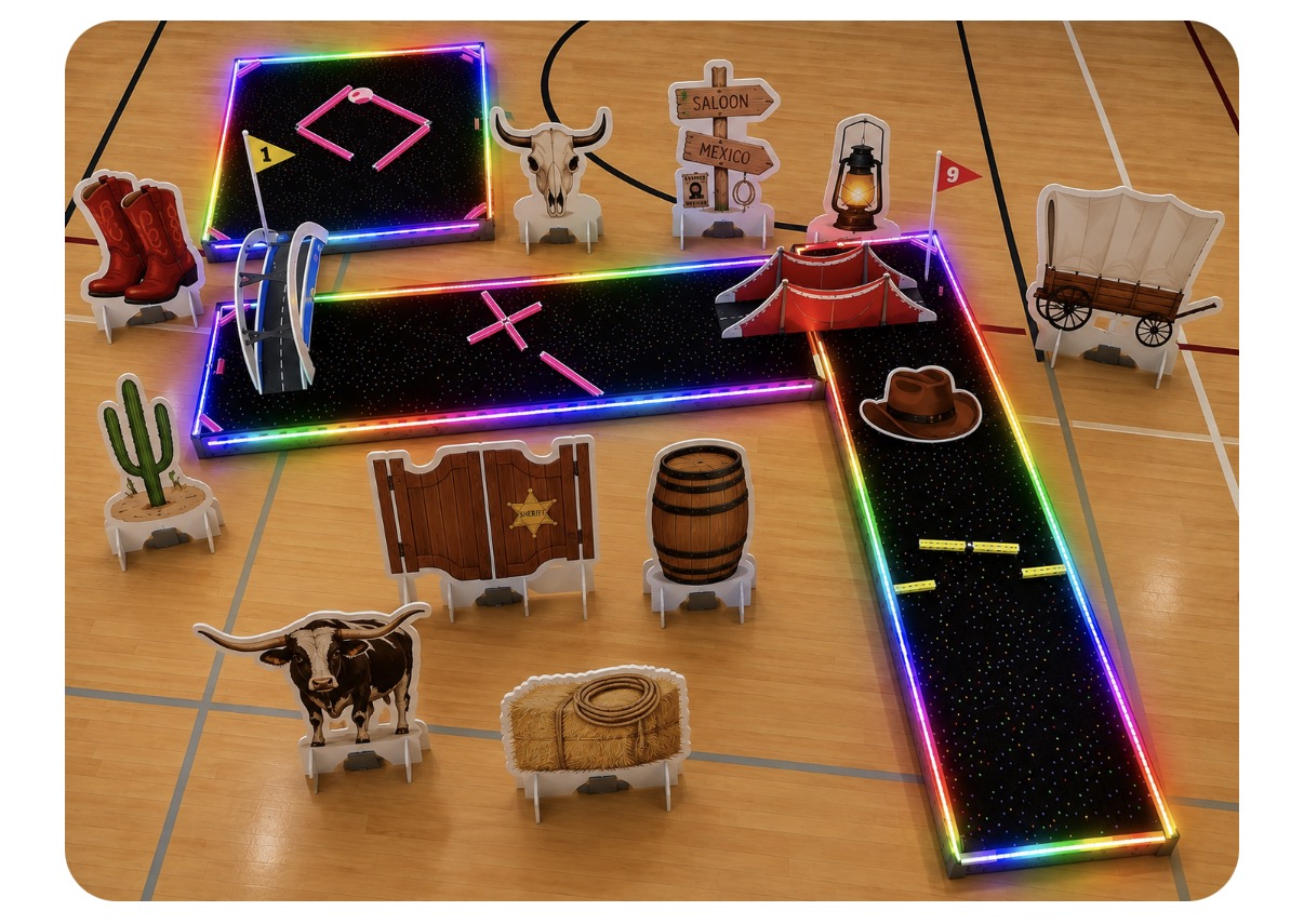 Platinum AAA Mini Golf Black carpet LED (MP-DUEL 3 ) - (Roughly 30 times rarer than gold in the Earth's crust) (Copy)