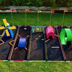 AAA Mini Golf Black carpet (MP-110B) with Neon Props