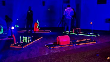 Blacklight Glow Golf. Great for all ages.